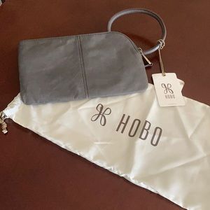 Smoky Blue/Grey Hobo Wristlet